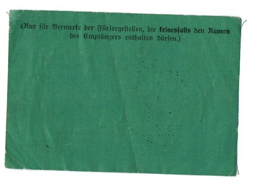 Ausweis Empfänger Militär Versorgungs Gebührnisse Bautzen 