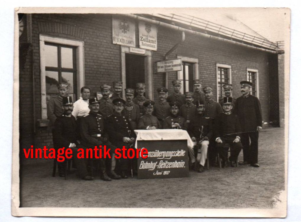 Foto Reitzenhain Erzgebirge Grenze Übergangsstelle 1917 Zollamt Ringkragen Foto Reitzenhain Erzgebirge Grenze Übergangsstelle 1917 Zollamt Ringkragen