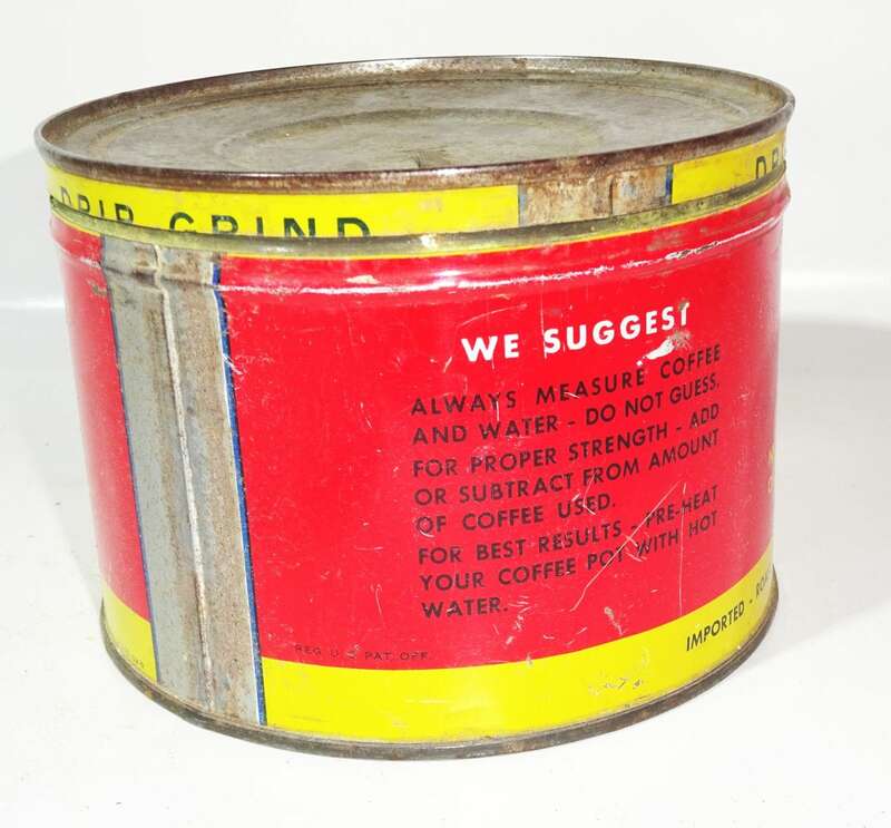 Alte US Blechdose Kaffee Coffee New York tin Box true vintage 
