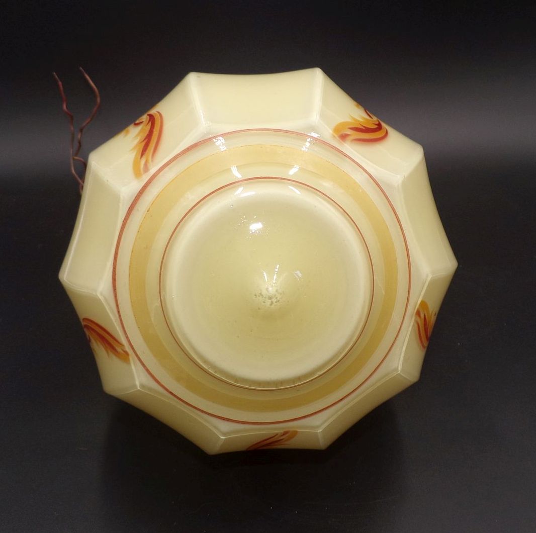 Alte Deckenleuchte Bakelit Glas E27 Spritzdekor Art Deco Deckenlampe Alte Deckenleuchte Bakelit Glas E27 Spritzdekor Art Deco Deckenlampe