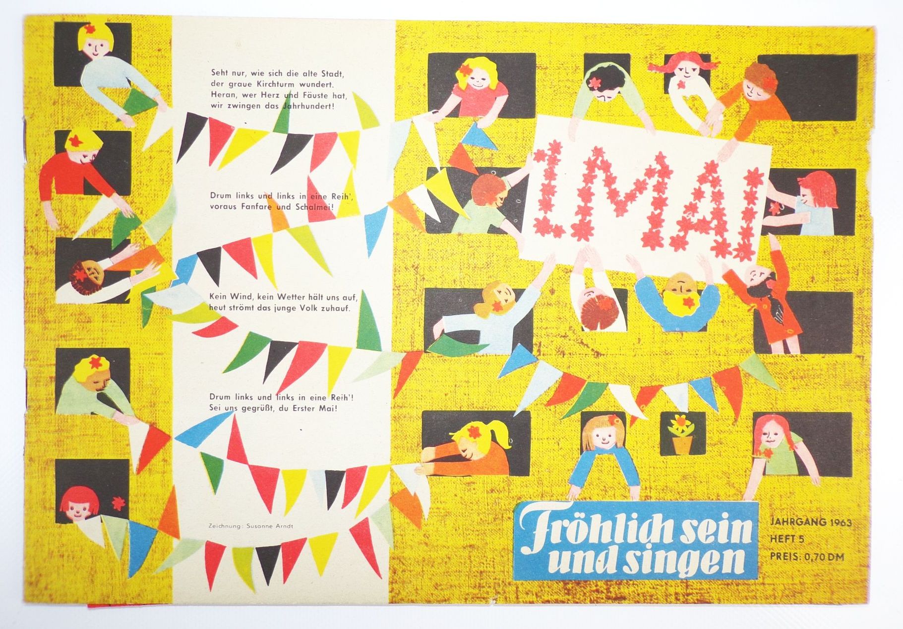 Fröhlich sein und singen Heft 5 Jahrgang 1963 mit Umschlag und Beilagen Fröhlich sein und singen Heft 5 Jahrgang 1963 mit Umschlag und Beilagen