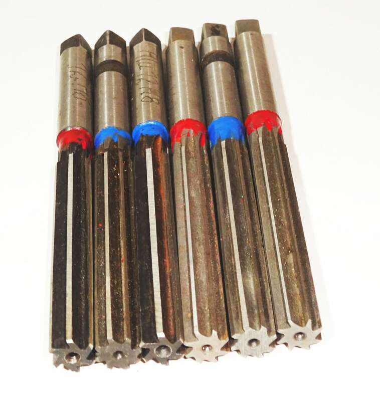 WERKÖ Reibahlen DDR 9,6 mm bis 18 mm D10 H7 H8 F8 N7 Handreibahlen