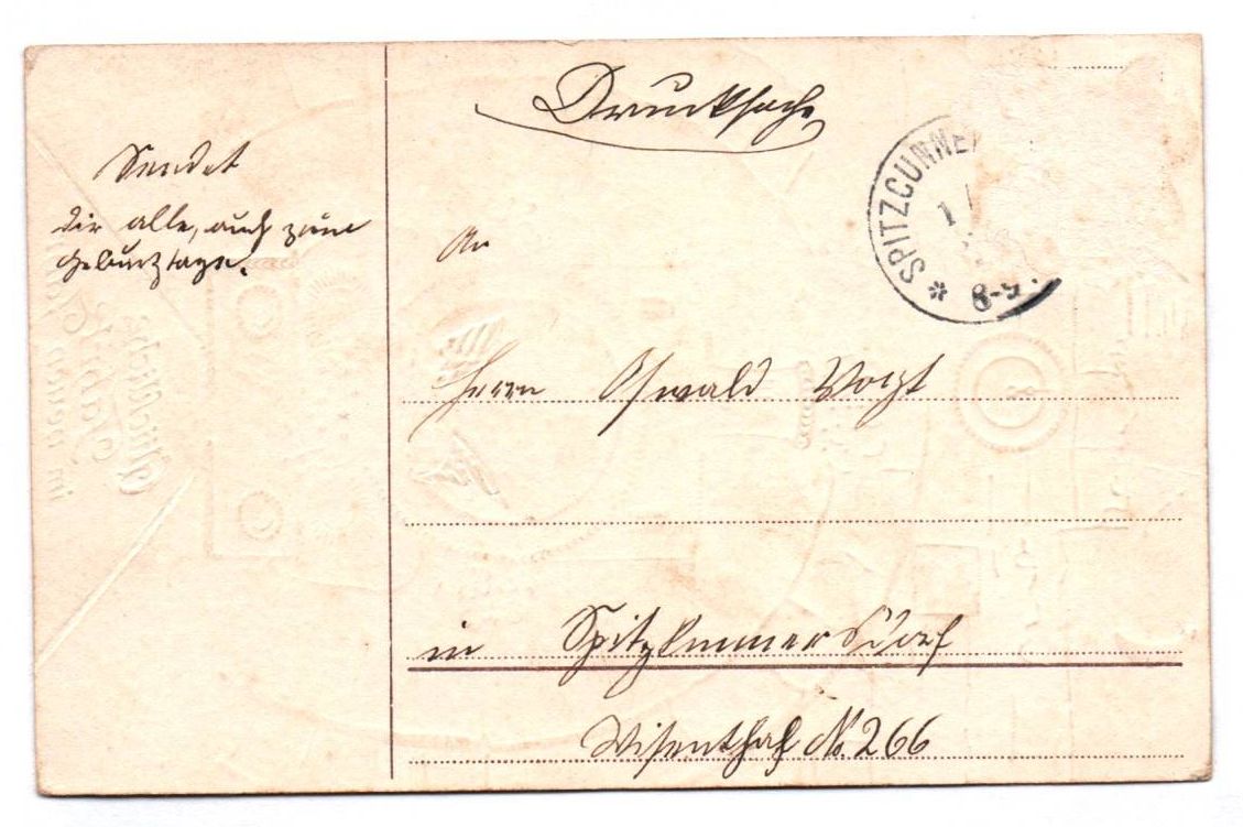 Ak Engel auf Dampflok Eisenbahn Neujahrsgruss um 1915