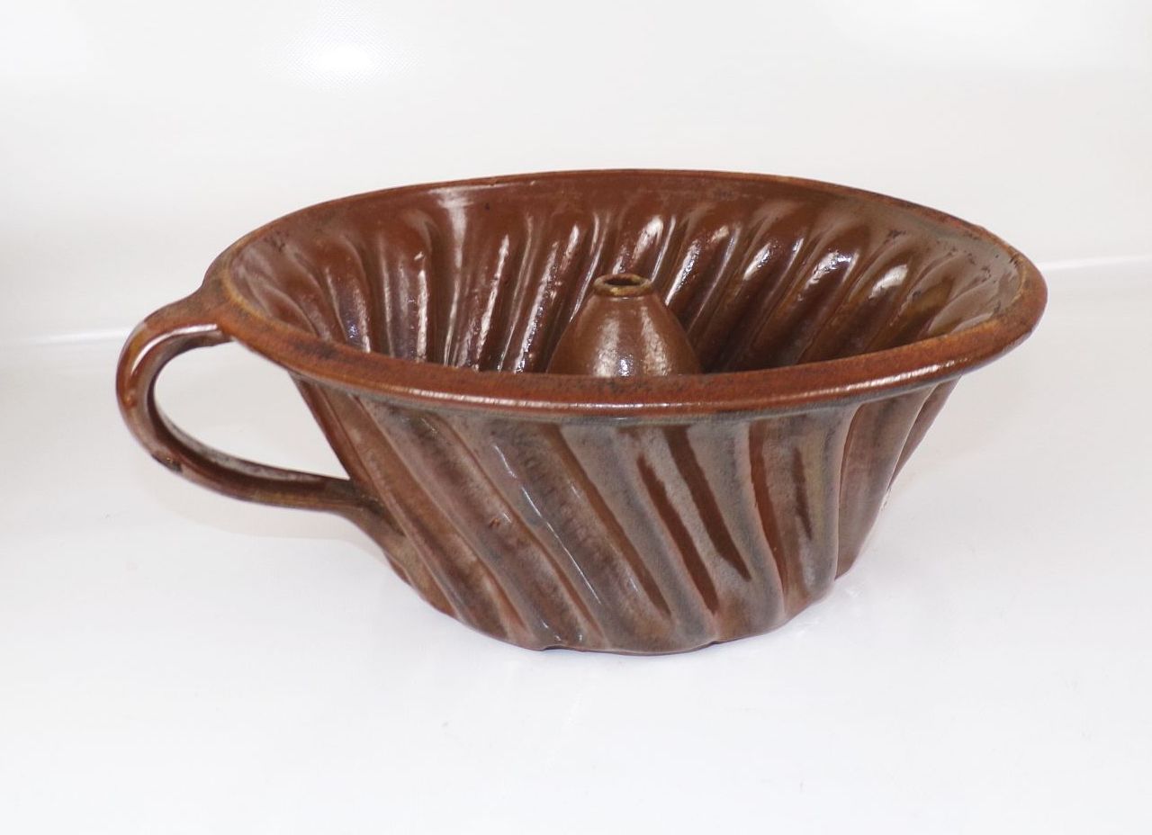 Alte Bachformen Keramik Gugelhupf Form Landhaus Deko 3 Stück