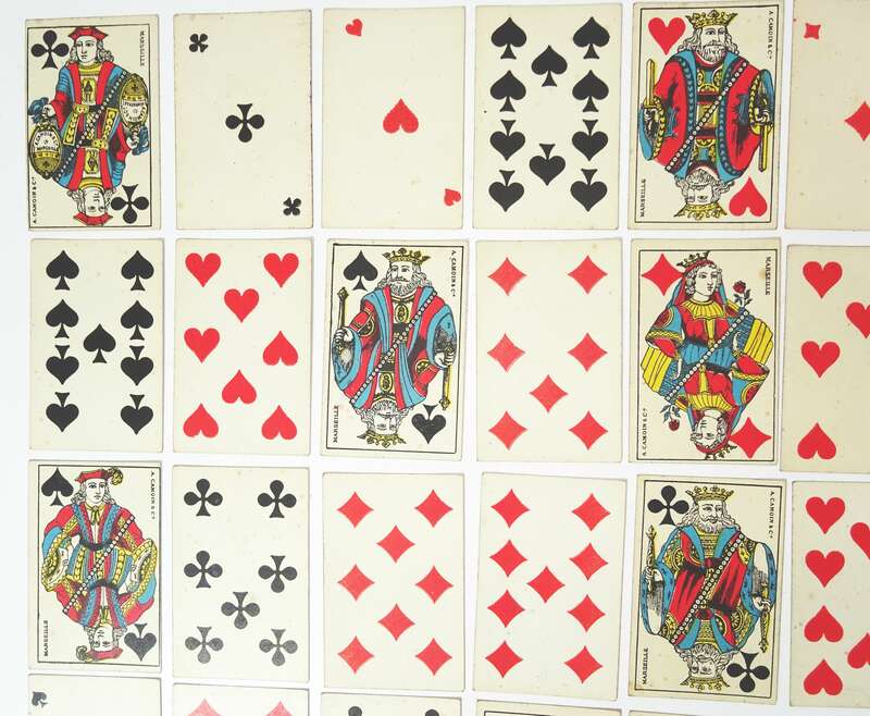 Kartenspiel A Camoin u Cie Marseille vor 1945