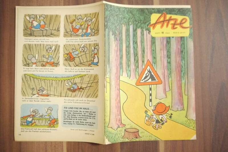 Atze Kinder Zeitschrift DDR Comic 1964 Tim und das neue Fahrrad