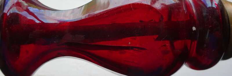 Kerzenständer 2 Stück Catalin Kunstharz Rot Vintage