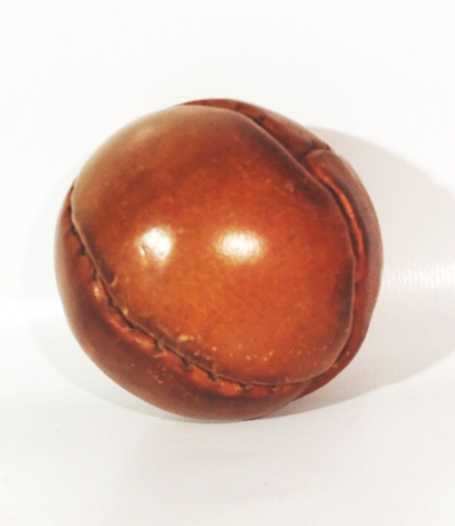 Schlagball Leder Wurfball Sportball Deko Lederball 