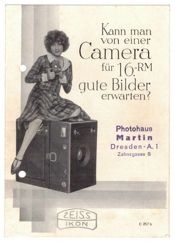 Prospekt Zeiss Ikon Camera Box-Tengor 1929 ! 