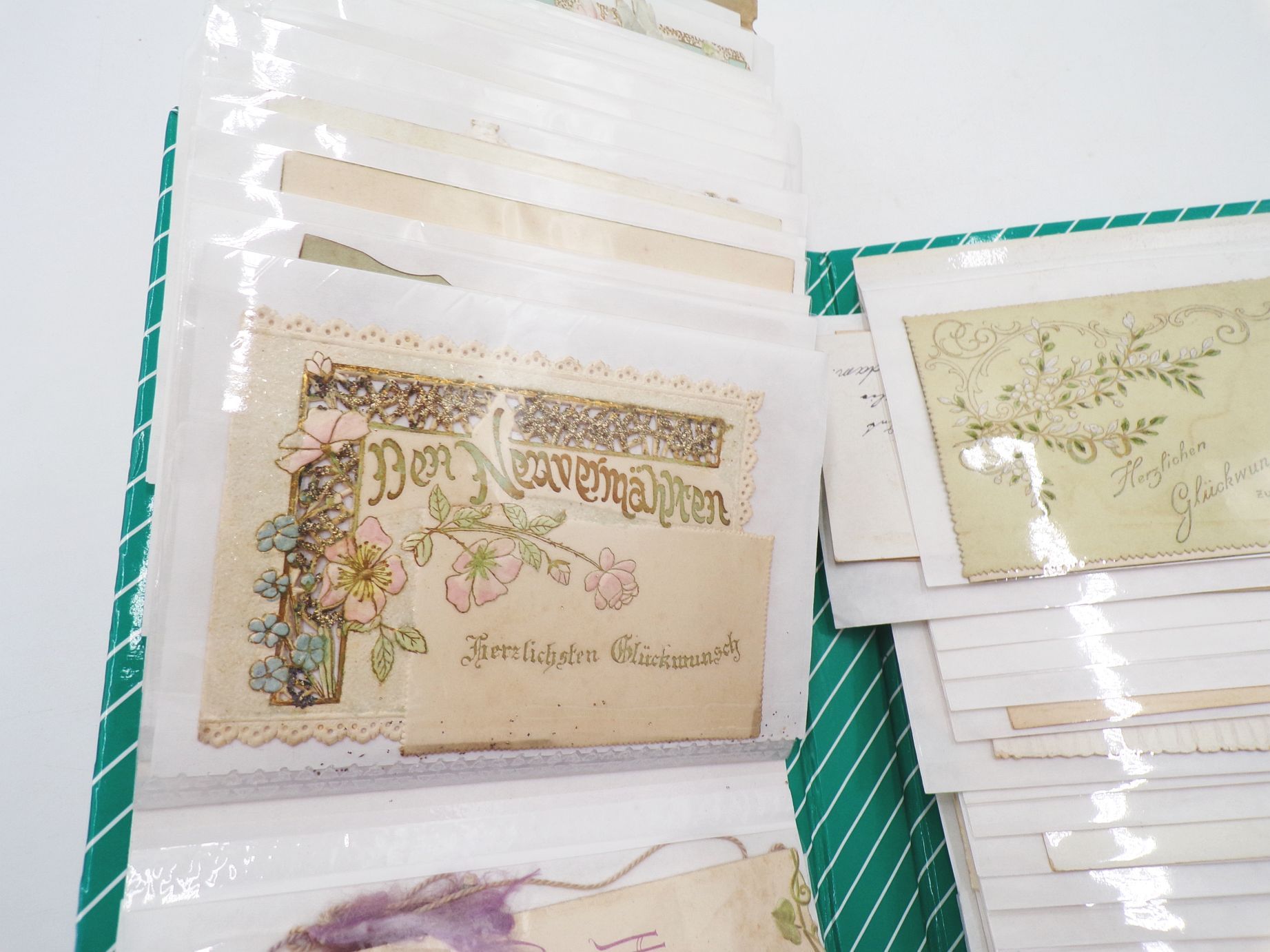 Schmuckpapier Sammlung Kulissenkarten Papierkunst Antik Karten um 1900 Schmuckpapier Sammlung Kulissenkarten Papierkunst Antik Karten um 1900