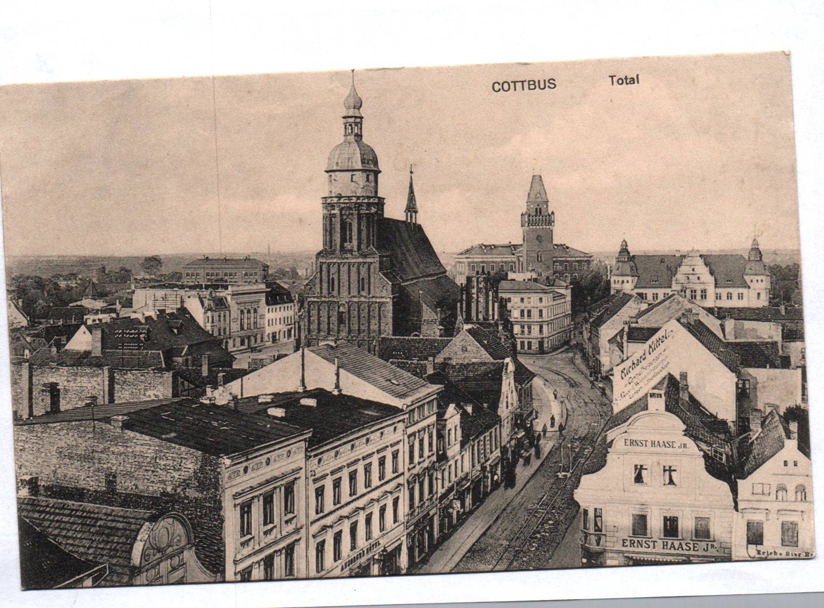Ak Cottbus Total Richard Kittel Ernst Haase Kirche