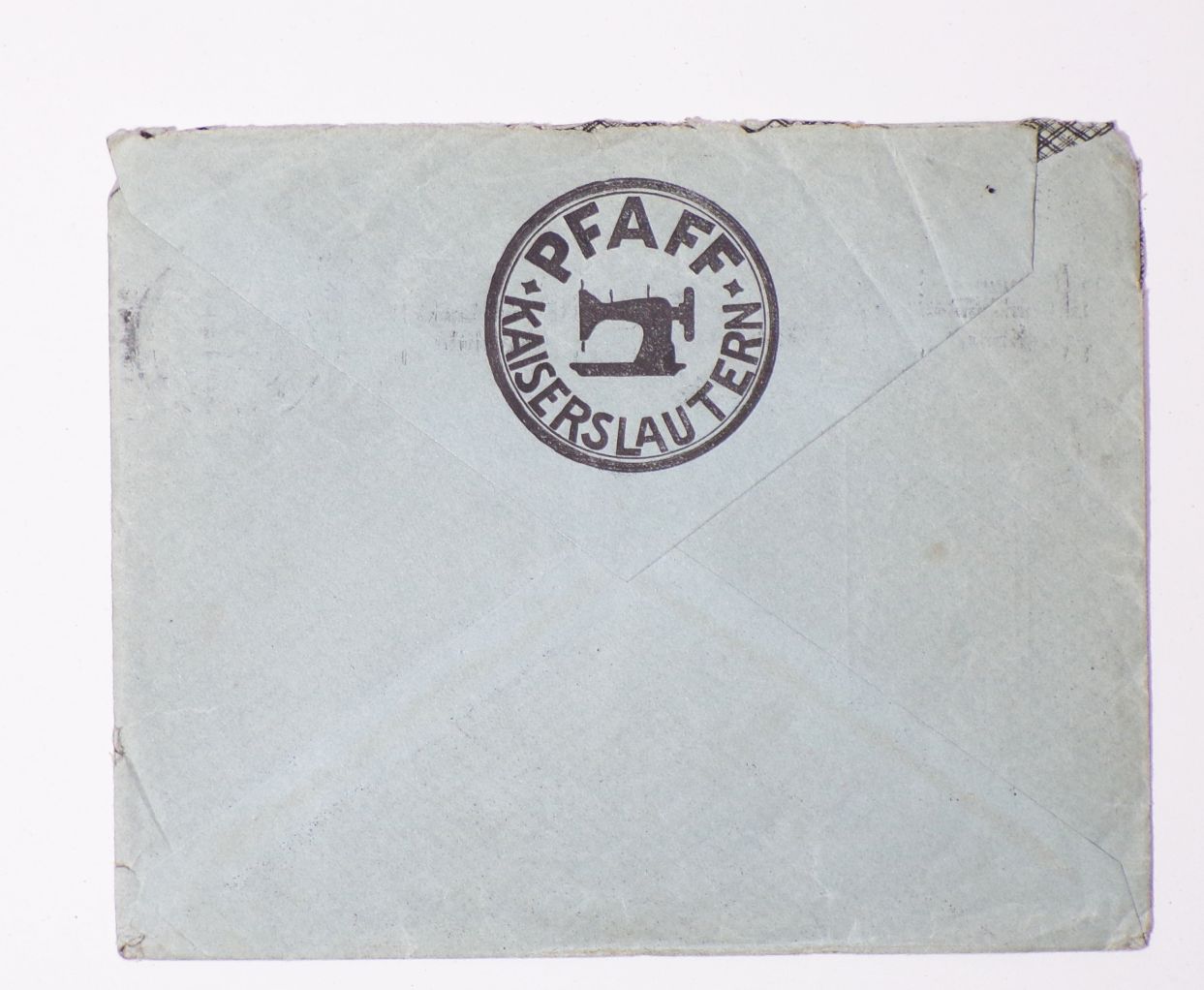 Werbe Brief Nähmaschinen Fabrik Pfaff Kaiserslautern 1921