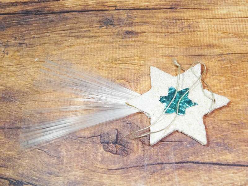 Alter Christbaumschmuck 9 Sternschnuppen Oblate Sterne Baumschmuck Weihnachtsschmuck