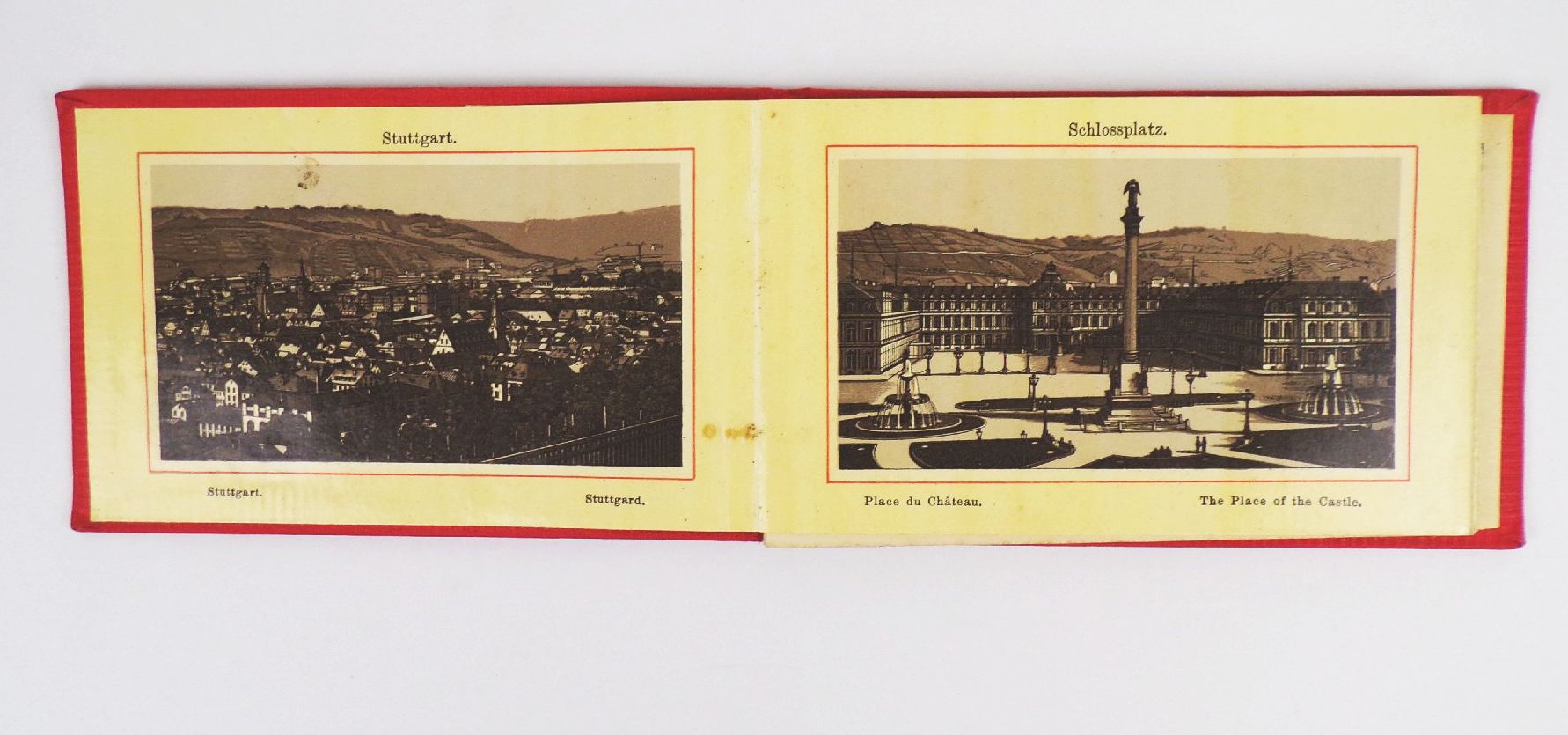 Album von Stuttgart um 1890 Leporello 