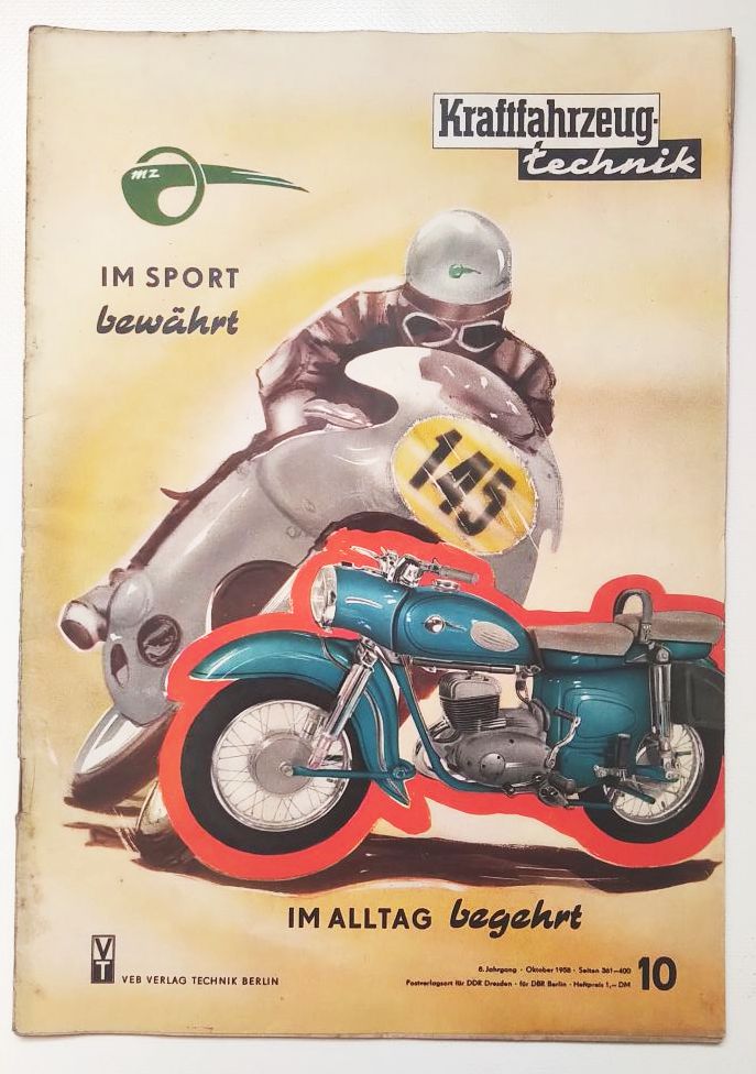 KFT DDR Kraftfahrzeugtechnik Nr 10 Einlaßsteuerzeiten am P50 Motor 1958