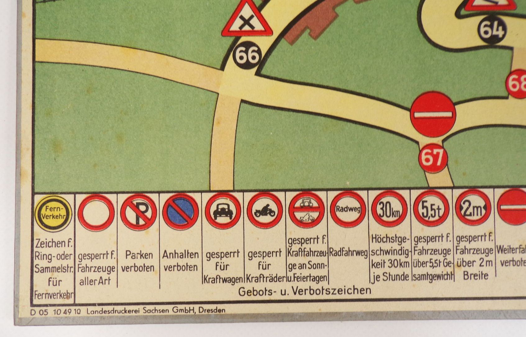 Henolfs Verkehrserziehung Würfelspiel Brettspiel um 1930