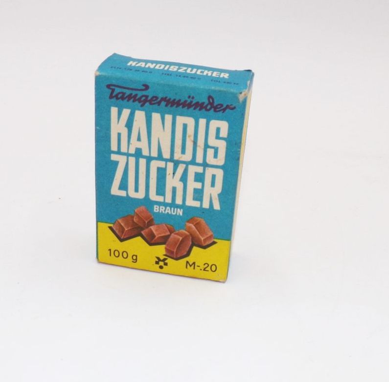 Tangermünder Kandis Zucker DDR Reklame Sammler Deko