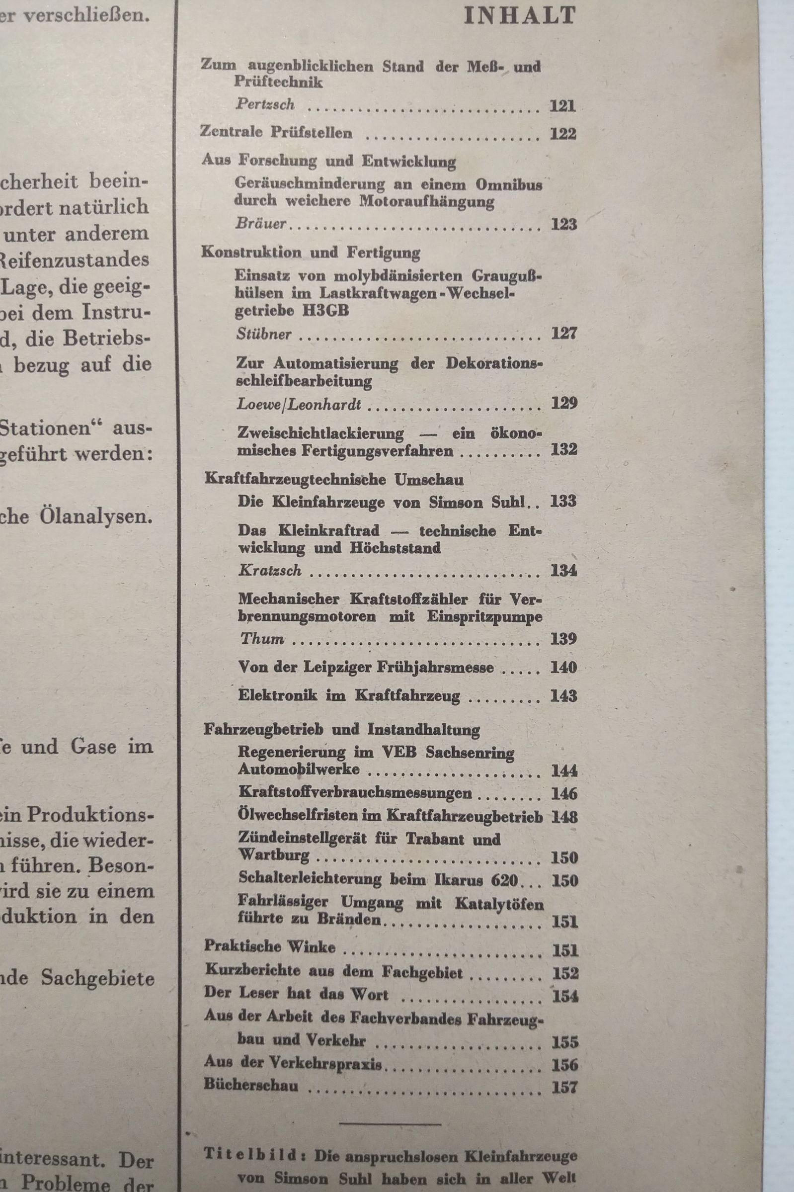 Kraftfahrzeugtechnik Zeitschrift DDR Nr 4 Simson Moped SR 2 E 1963 Kraftfahrzeugtechnik Zeitschrift DDR Nr 4 Simson Moped SR 2 E 1963