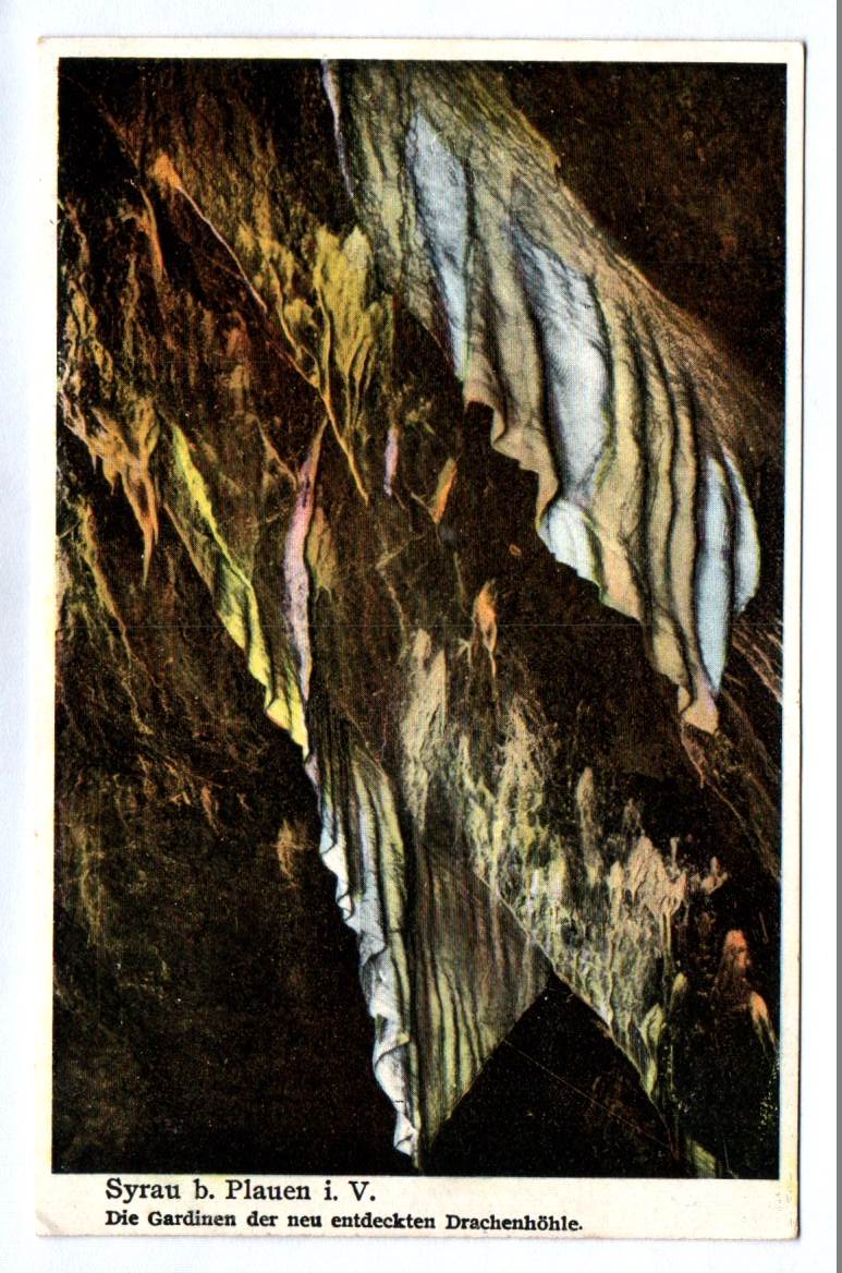 Ak Syrau bei Plauen im Vogtland Sachsen Gardinen Drachenhöhle 1934 Ak Syrau bei Plauen im Vogtland Sachsen Gardinen Drachenhöhle 1934