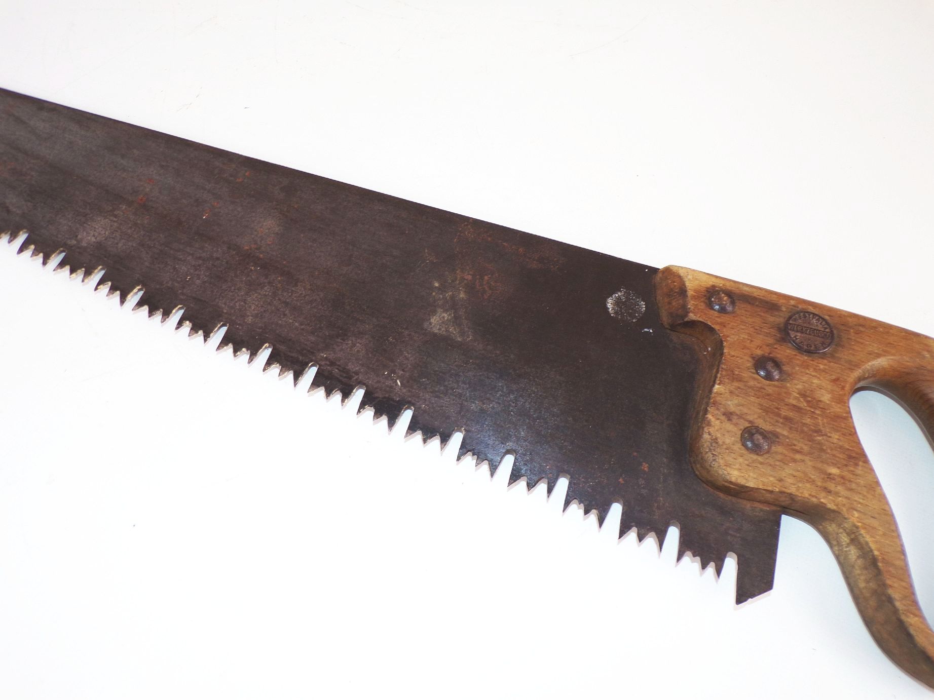 Alter Fuchsschanz Säge Westfalia Hagen Werkzeug Holzgriff 