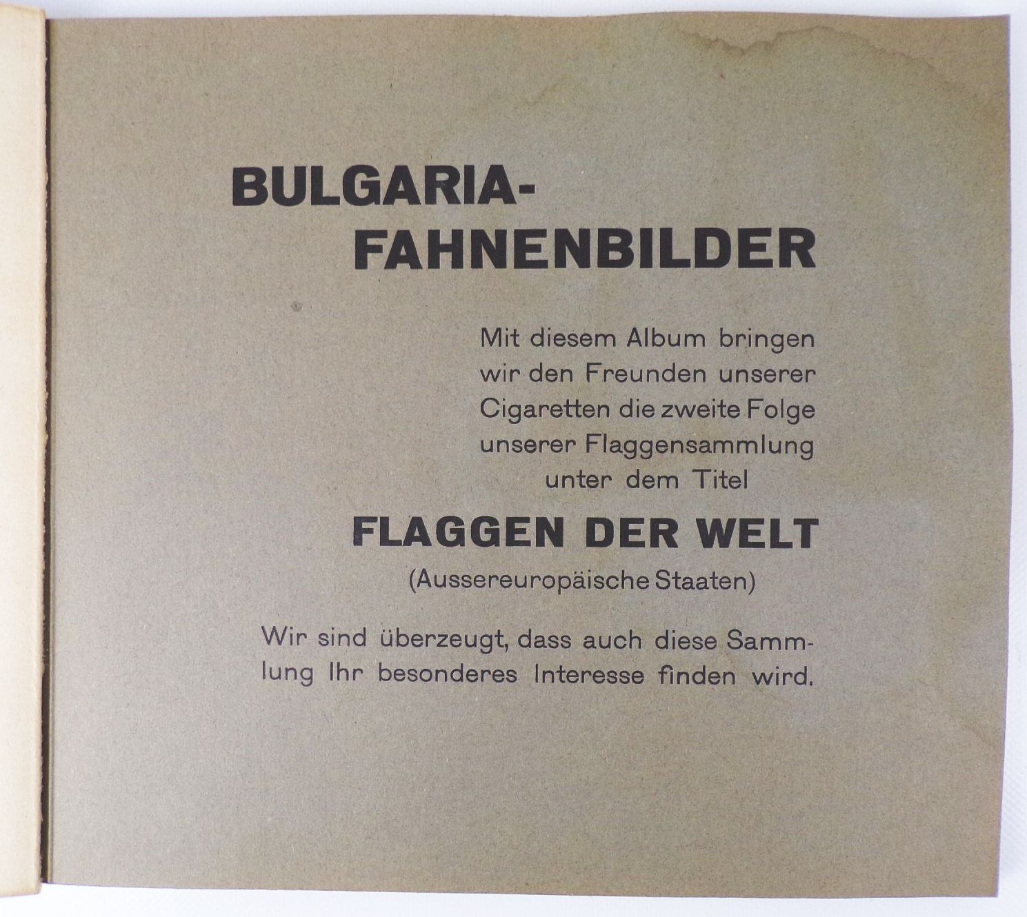 Bulgaria Fahnenbilder 2 x Sammelbilderalbum Fahnen Flaggen trading cards Bulgaria Fahnenbilder 2 x Sammelbilderalbum Fahnen Flaggen trading cards