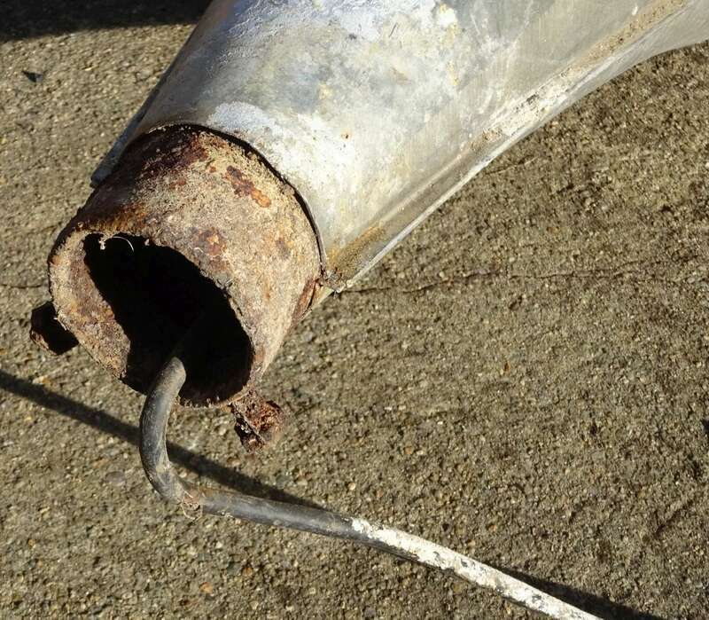 Alte Strassenleuchte DDR Straßenlaterne Straßenlampe XXL Loft Deko Lampe