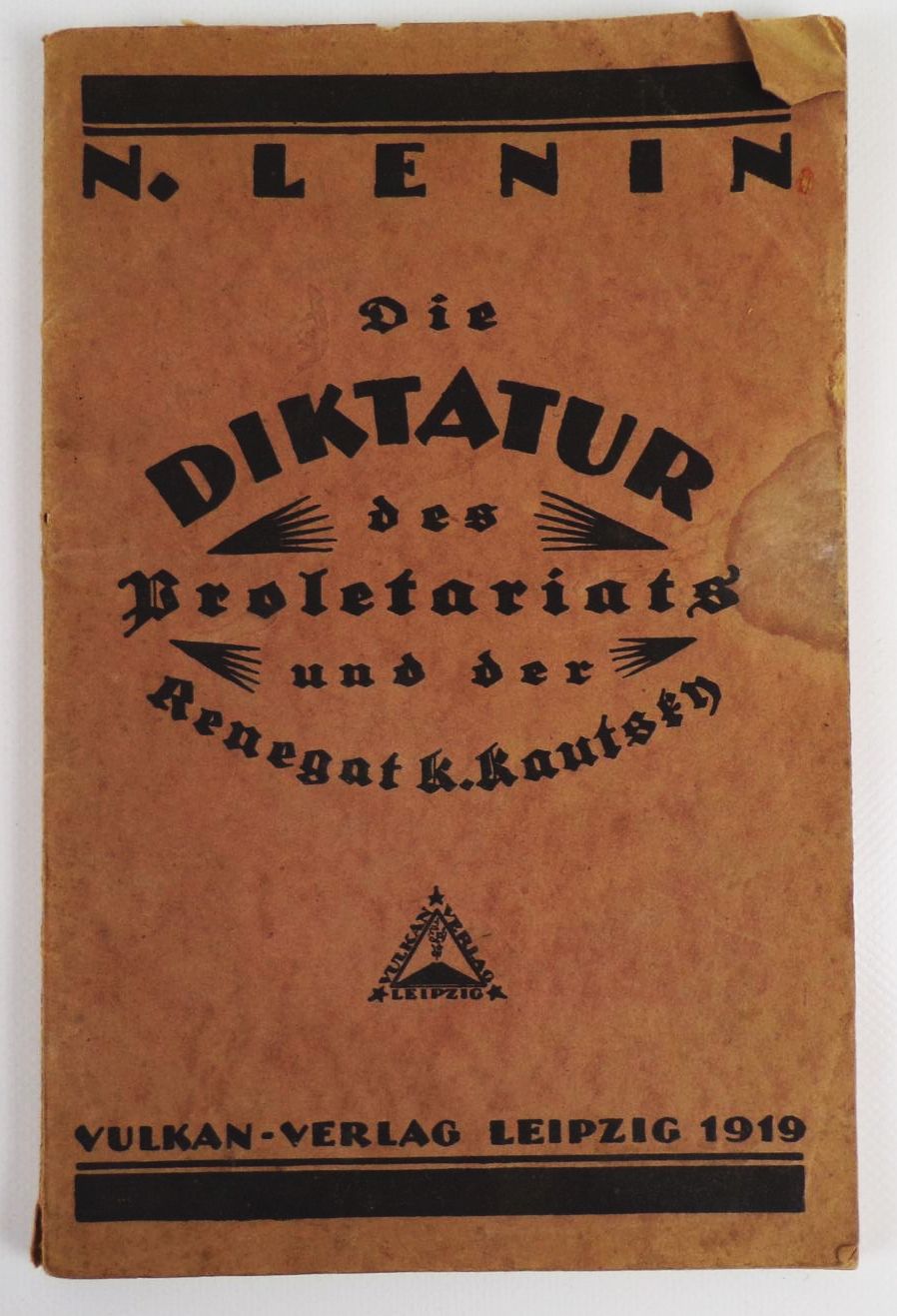 Lenin Die Diktatur des Proletariats und der Renegat Kautsky 1919