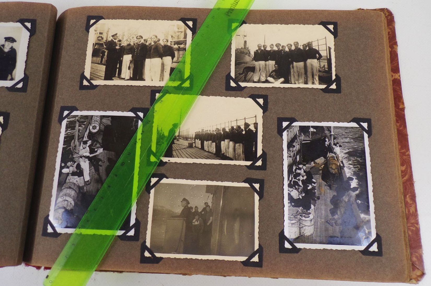 Marine Fotoalbum 2 Wk Schiffe Libau Norwegen Fjorde Matrosen WW2