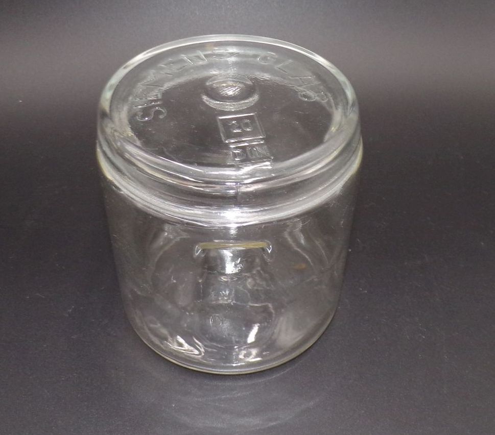 Altes Siemens Glas Einmachglas Vorratsglas Kompottglas Rex Einkochglas