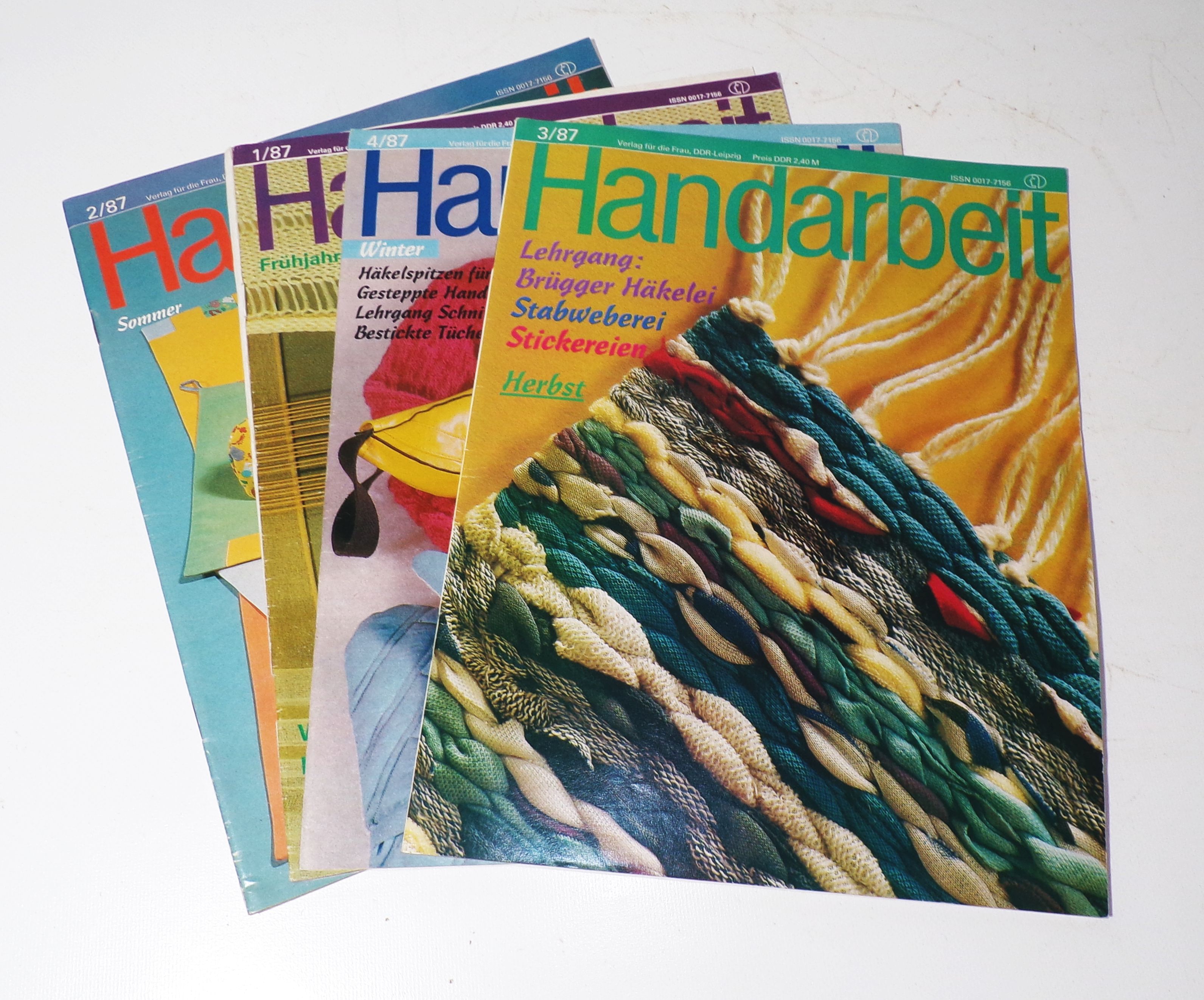 Die Handarbeit 1987 kompletter Jahrgang DDR