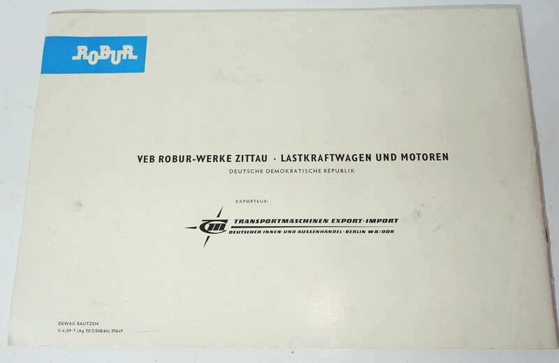 Broschüre Robur LO 2500 Frontlenker Export DDR 1969 Original
