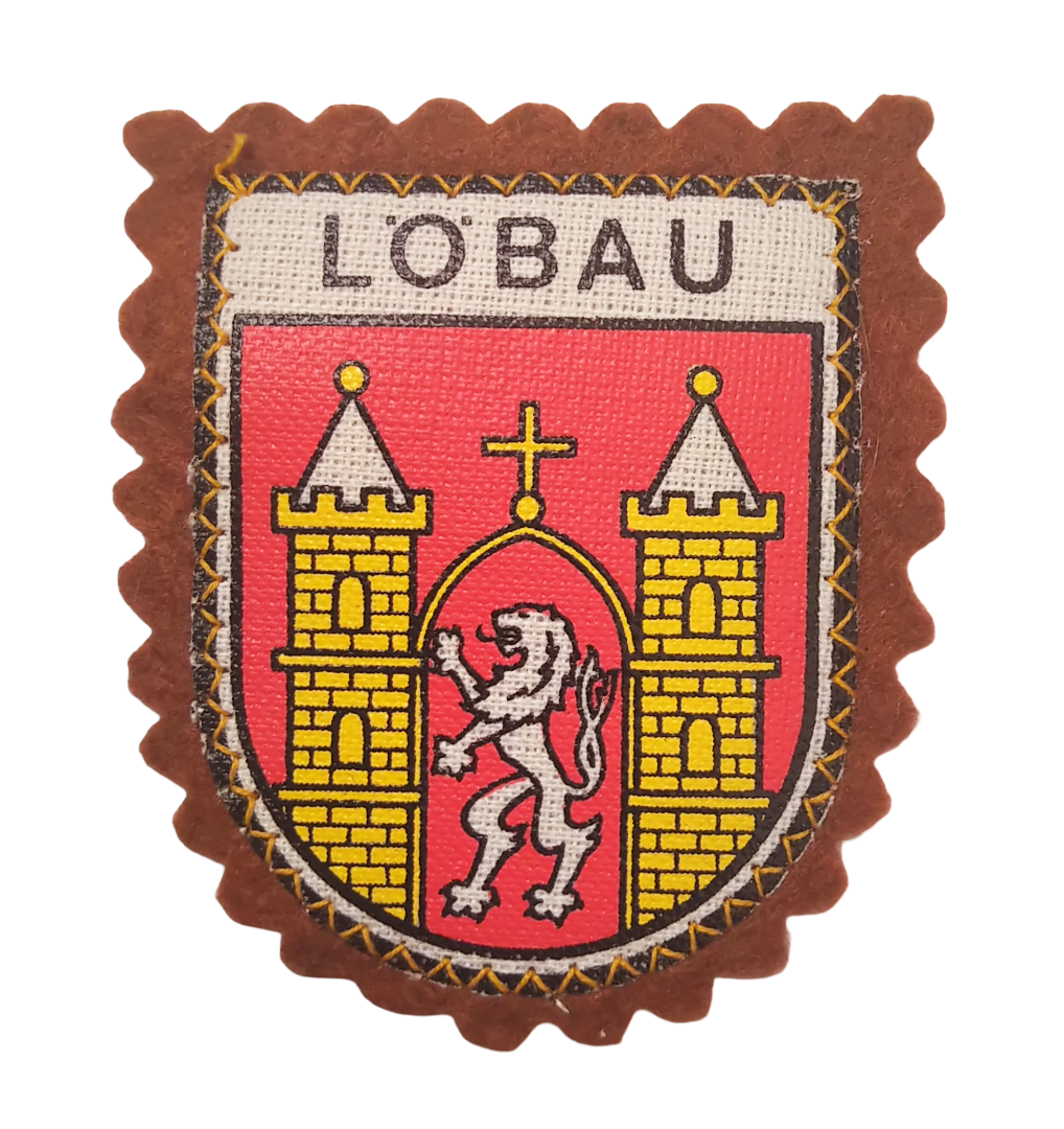 DDR Aufnäher Löbau Wappen Löwe Stadtwappen patch DDR Aufnäher Löbau Wappen Löwe Stadtwappen patch
