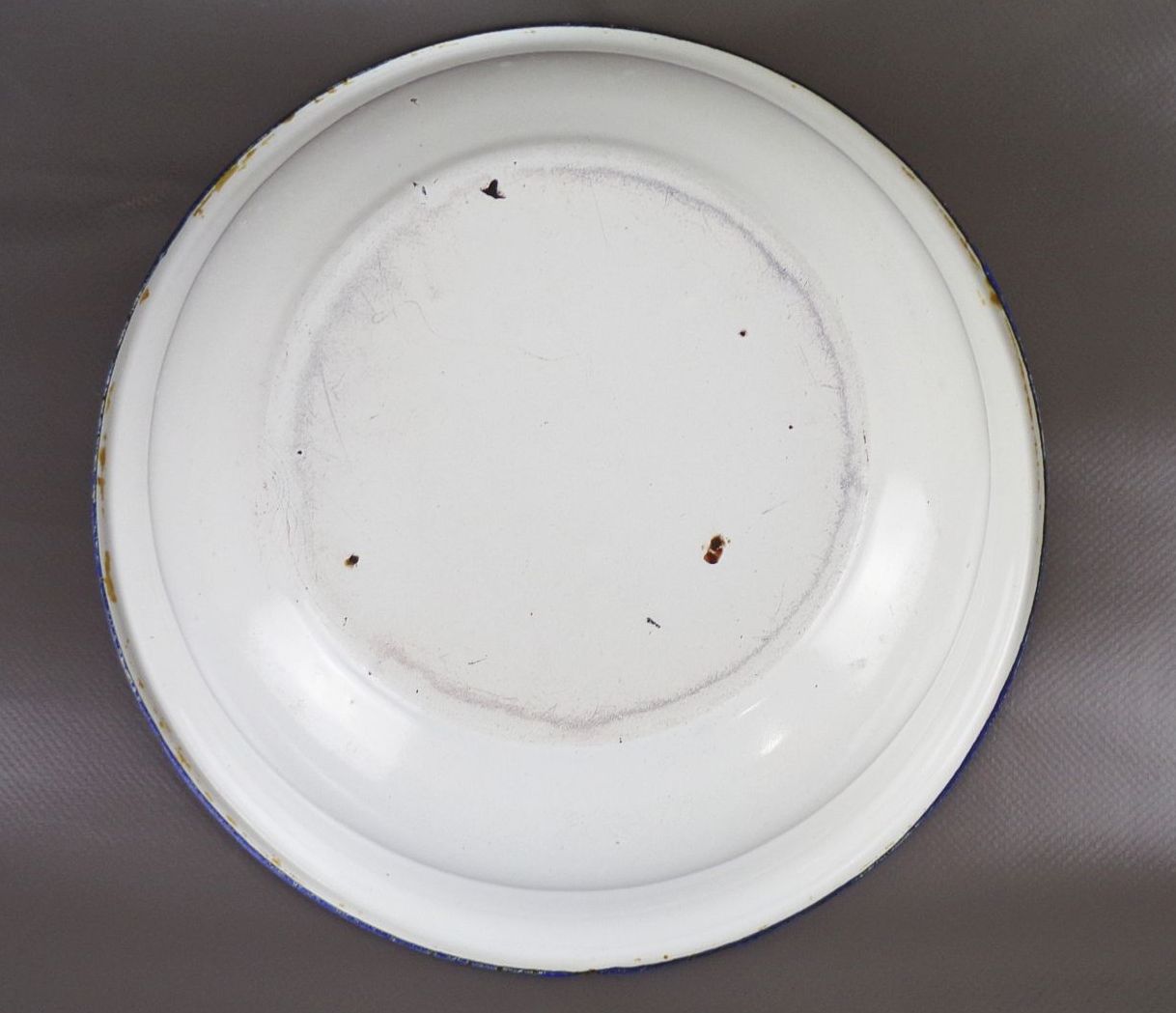 Alte Emaille Schüssel Pflanzschale blau weiß Email Alte Emaille Schüssel Pflanzschale blau weiß Email