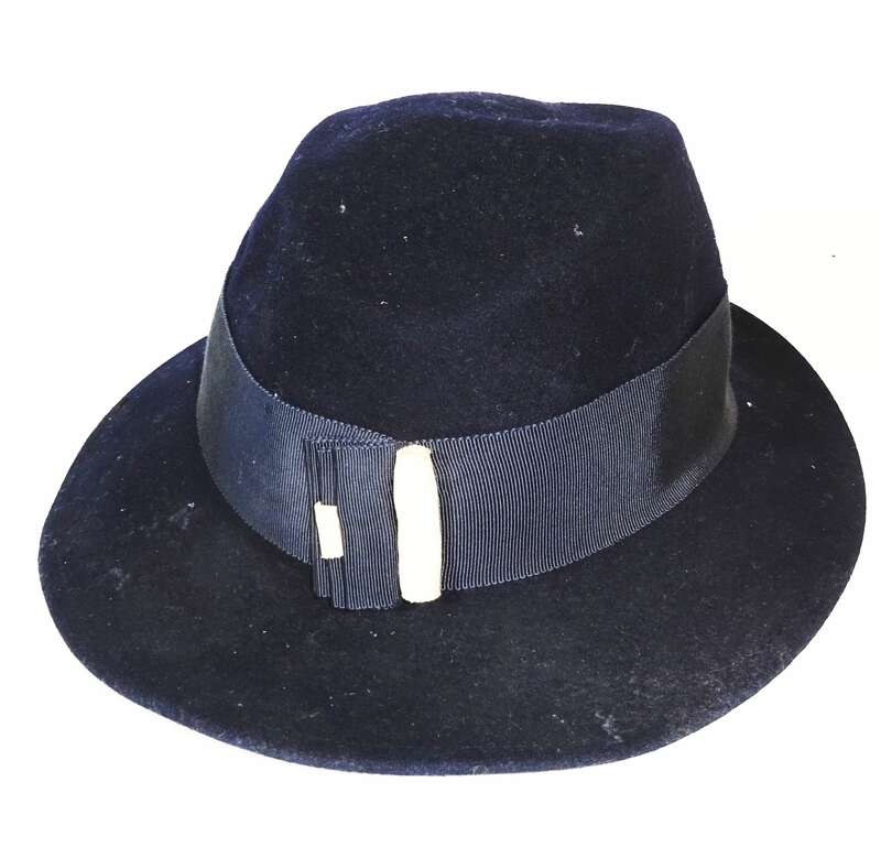 Alter Damenhut 1920er 1930er Vintage Hut Größe 54 !