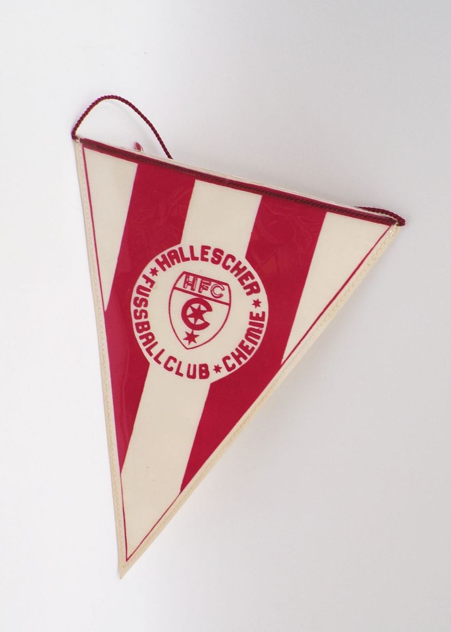 Alter Wimpel Hallescher Fussball Club Chemie Halle Saale DDR
