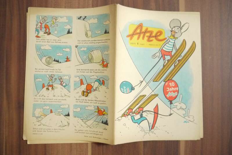 DDR Comic Extrablatt zum 10 Jahrestag von Atze 1965 Heft 1