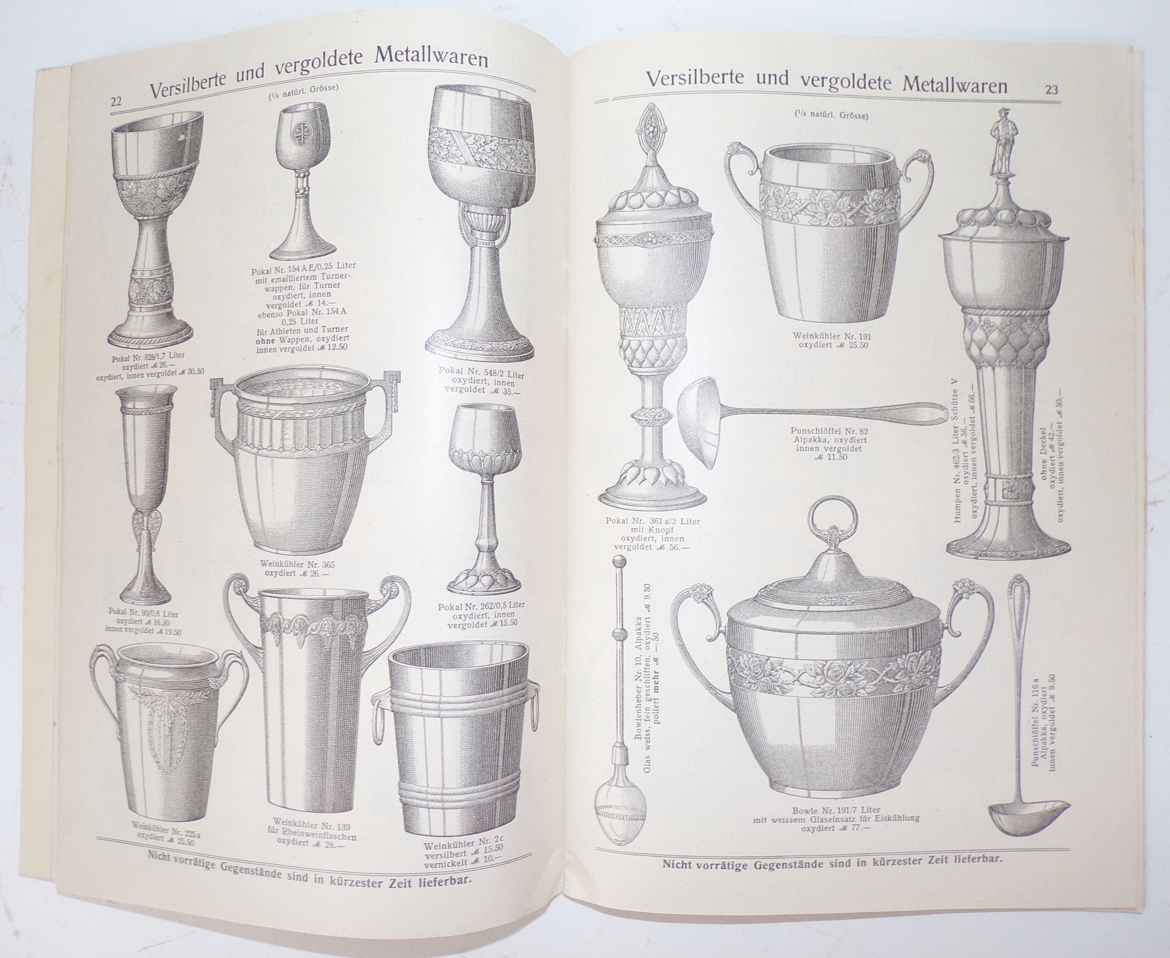 WMF Katalog Niederlage München Württembergische Metallwarenfabrik Geislingen