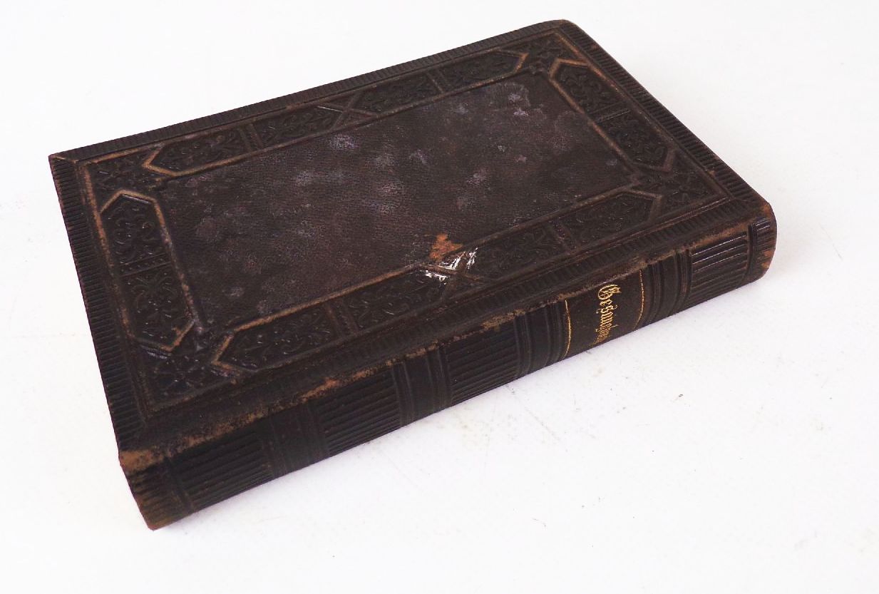 Gesangbuch für die evangelische Kirche Ledereinband 1882 Gesangbuch für die evangelische Kirche Ledereinband 1882