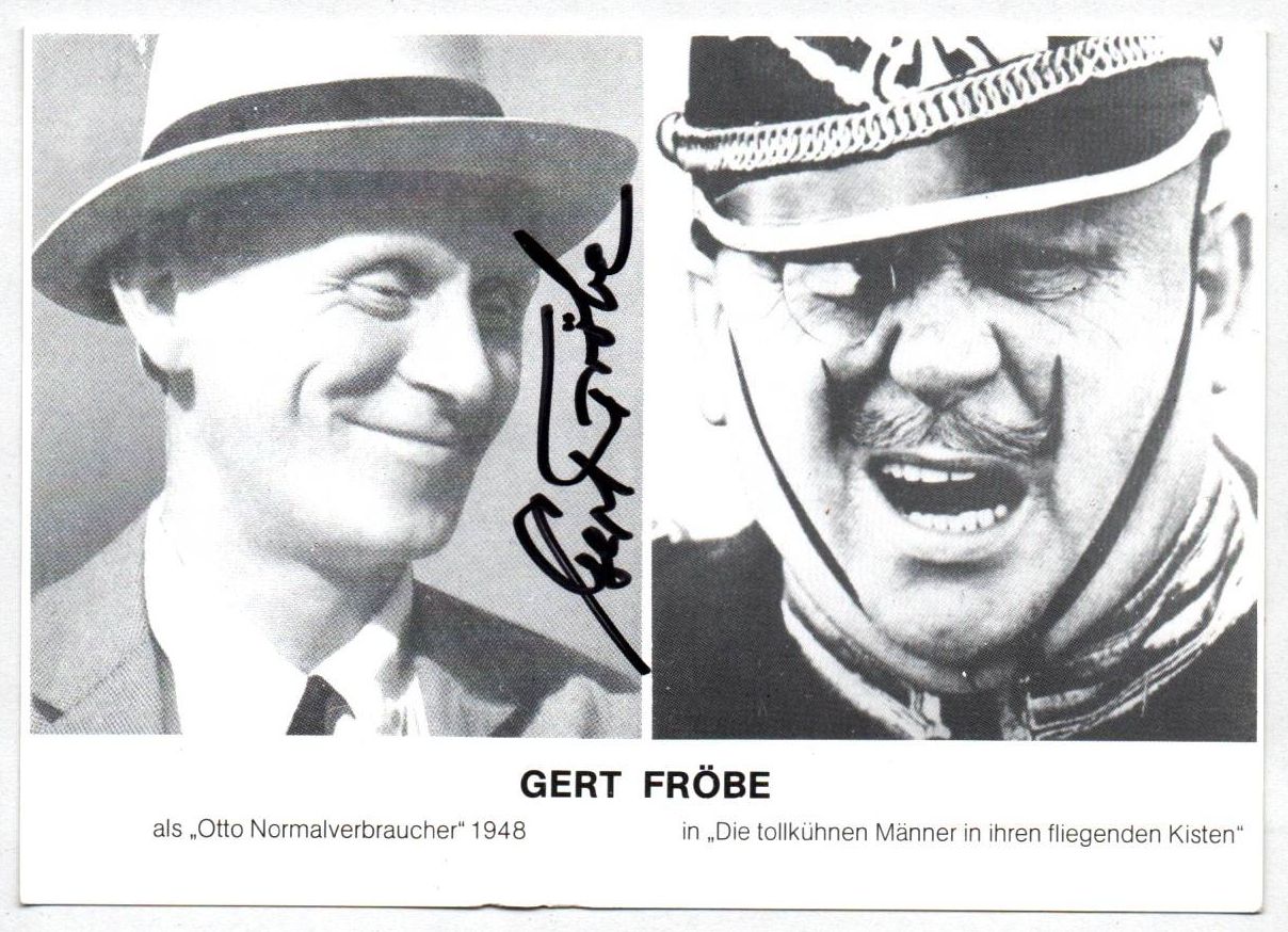 Autogrammkarte Gerd Fröbe Normalverbraucher tollkühne Männer 