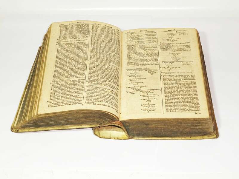 Reales Schul Lexicon M Benjamin Hederich 1731 Schweinsleder