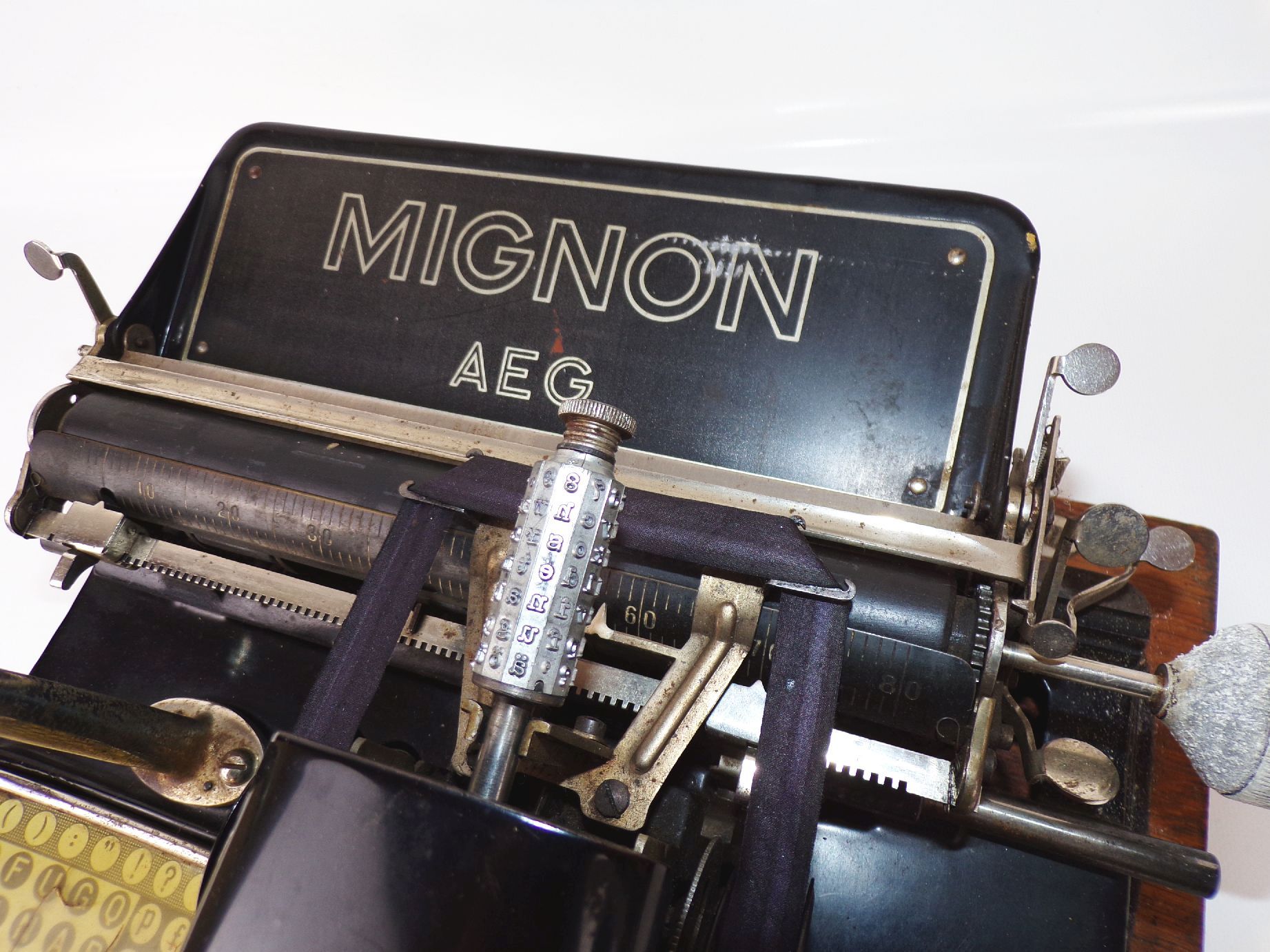 Alte Mignon Schreibmaschine typewriter Holzkoffer Alte Mignon Schreibmaschine typewriter Holzkoffer