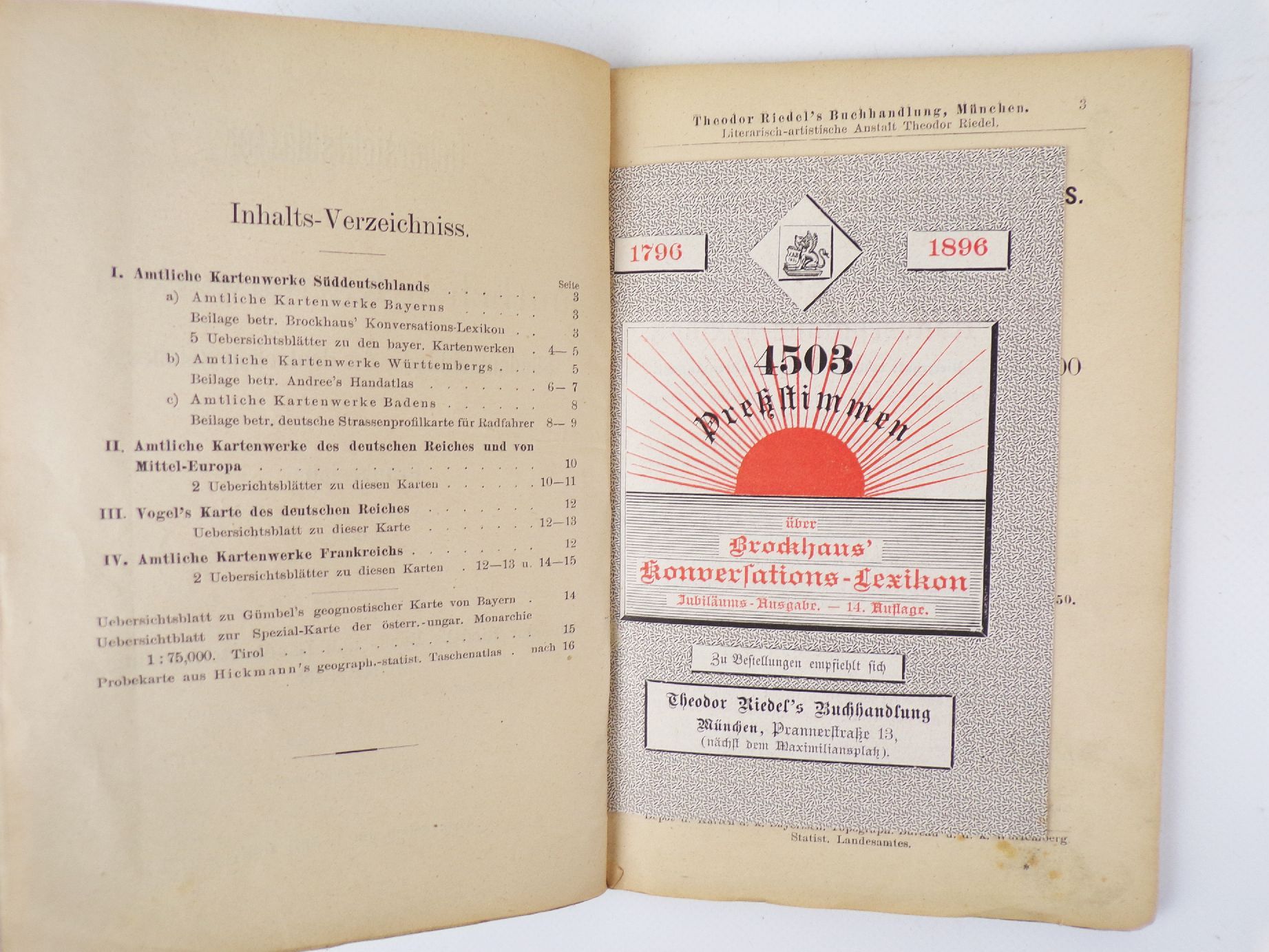 Sammlung Kartografie Bayern um 1900 bis 1930 Landkarten Verzeichnisse Sammlung Kartografie Bayern um 1900 bis 1930 Landkarten Verzeichnisse