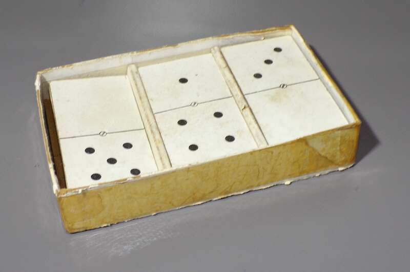 Märchen Domino Jos Scholz Mainz altes Spiel 