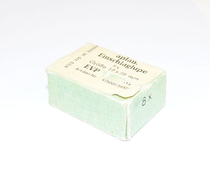 Carl Zeiss Jena Lupe 8 x Einschlaglupe mit OVP Carl Zeiss Jena Lupe 8 x Einschlaglupe mit OVP