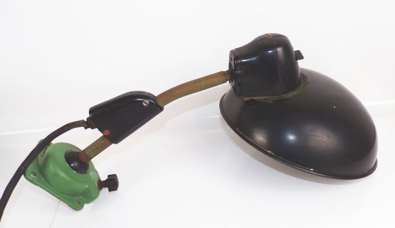 Alte Schreibtischlampe LBL Bakelit Lampe E27 Leuchte Werkstattlampe