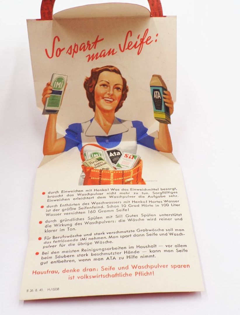 Alte Persil Imi Henko Waschmittel Reklame Prospekt 1938 Papierwerbung