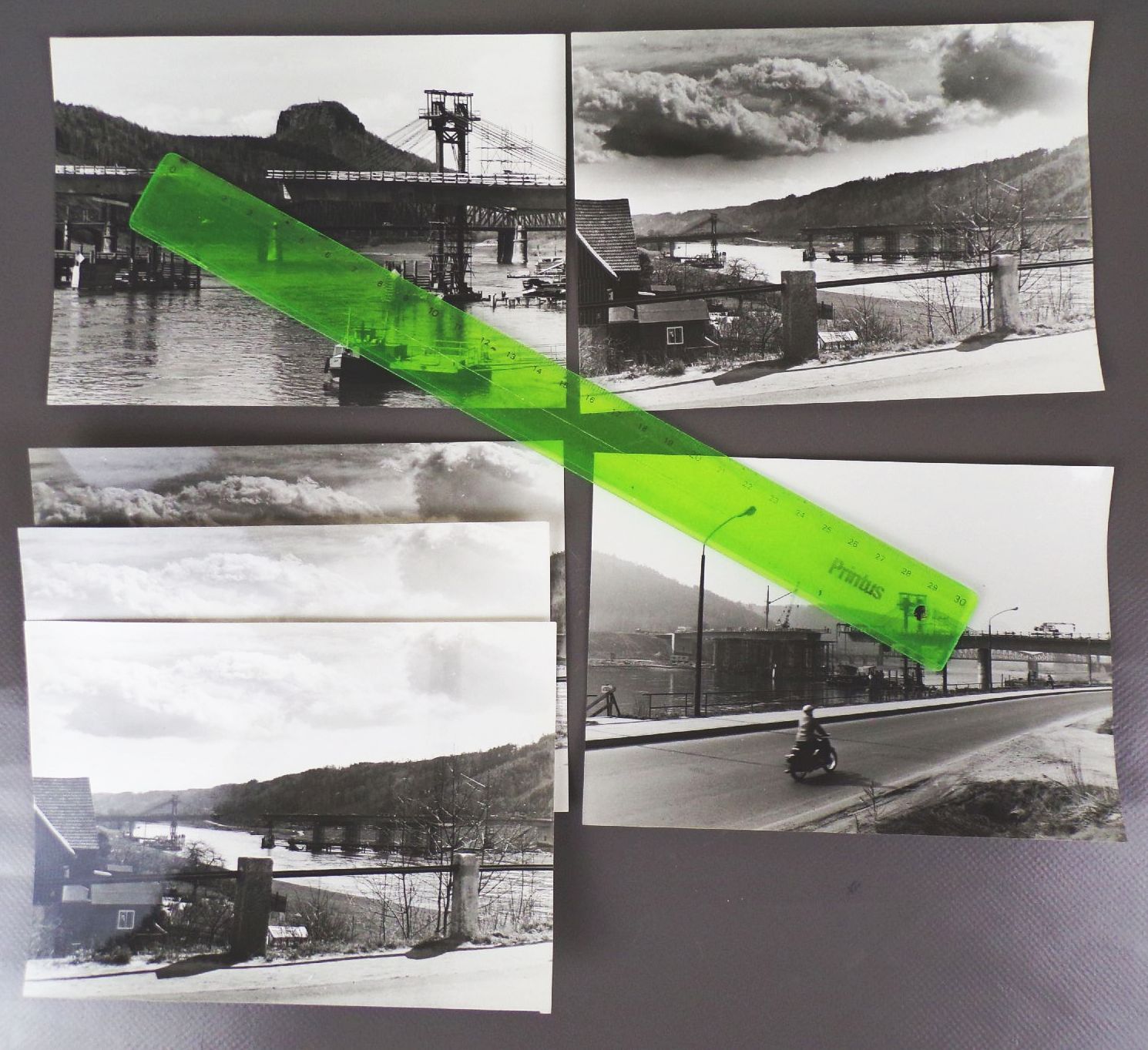 Foto Konvolut Brückenbau Bad Schandau DDR 1977