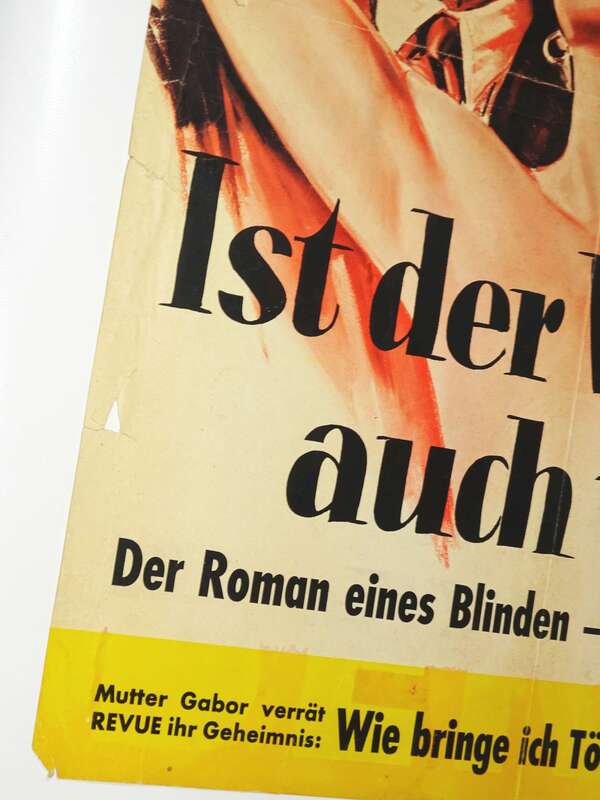 Revue Plakat Ist der Weg auf Weit Blinden Roman Dekorativ 1950er Poster