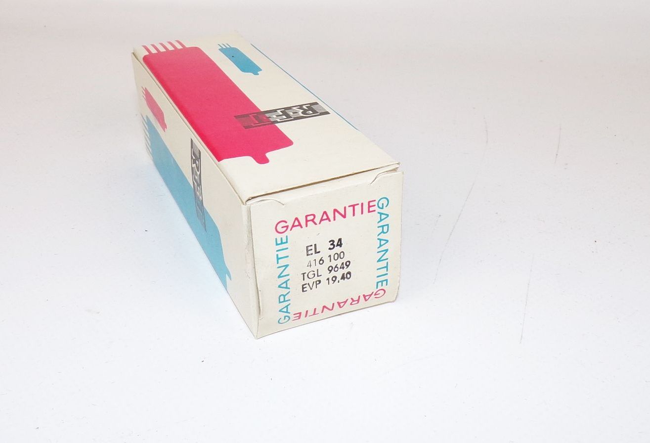RFT Röhre EL34 New Old Stock unbenutzt in OVP tube