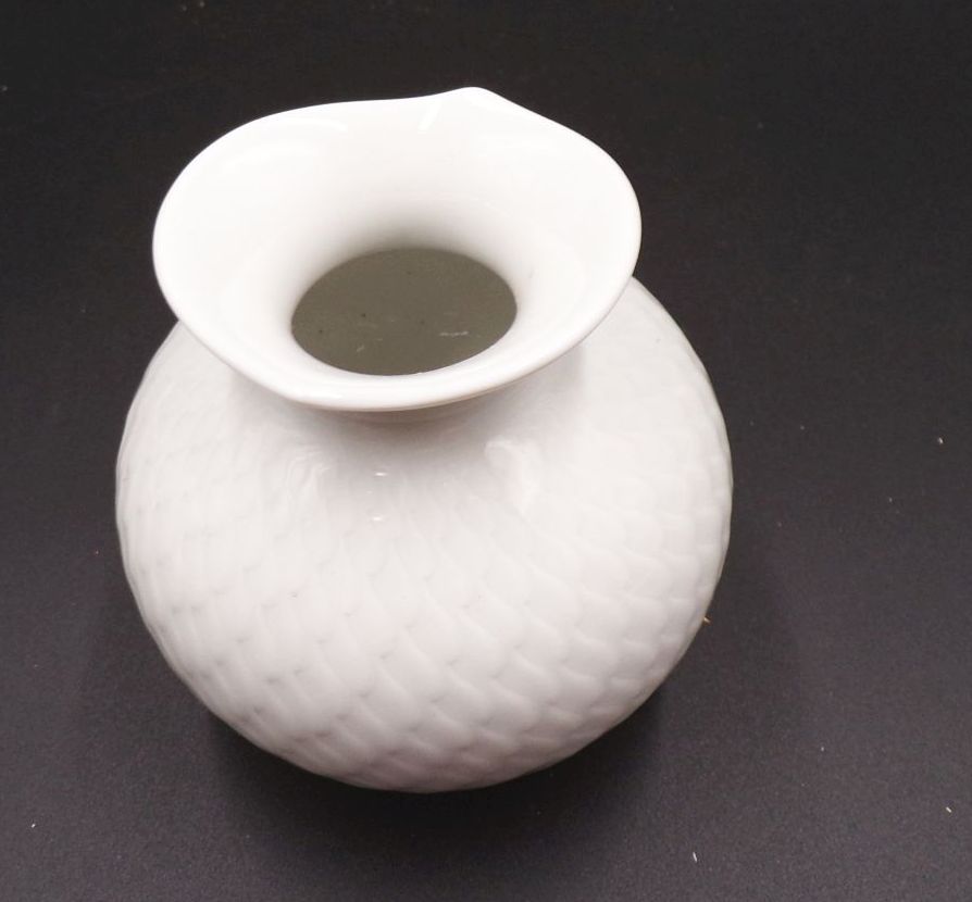 Meissen Vase Weiß klein 9 cm 1 Wahl Design Form